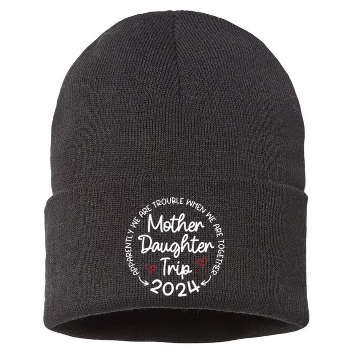 Mother Daughter Trip 2024 Mothers Day Sustainable Knit Beanie