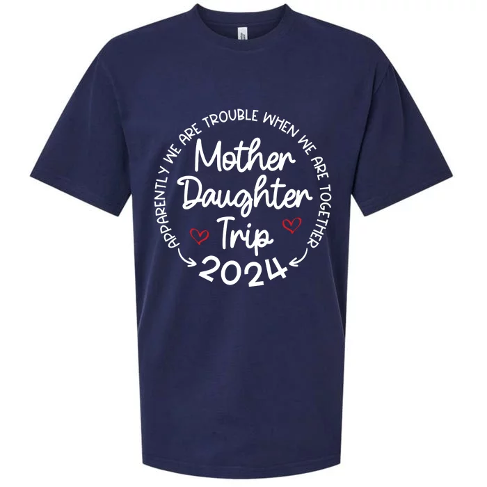 Mother Daughter Trip 2024 Mothers Day Sueded Cloud Jersey T-Shirt