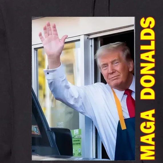 Maga Donalds Trump Funny Fries Fast Food Premium Hoodie