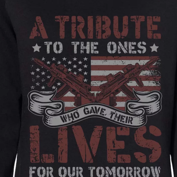 Memorial Day Tribute Graphic Womens California Wash Sweatshirt