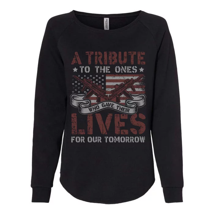 Memorial Day Tribute Graphic Womens California Wash Sweatshirt