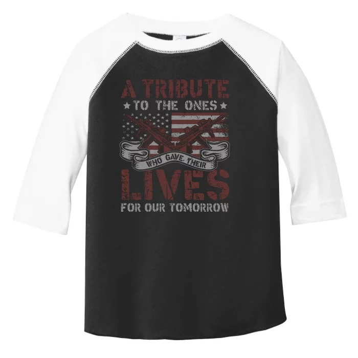 Memorial Day Tribute Graphic Toddler Fine Jersey T-Shirt