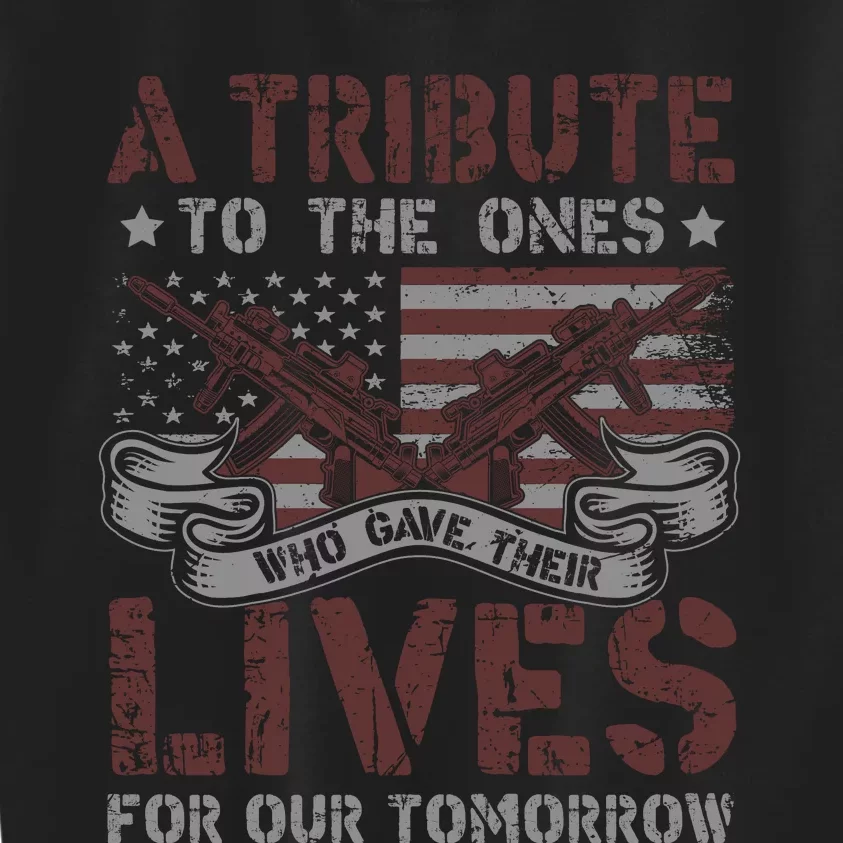 Memorial Day Tribute Graphic Kids Sweatshirt