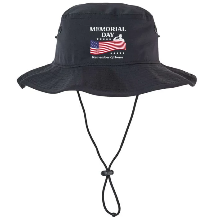 Memorial Day Usa Flag Remember Honor Patriot Legacy Cool Fit Booney Bucket Hat