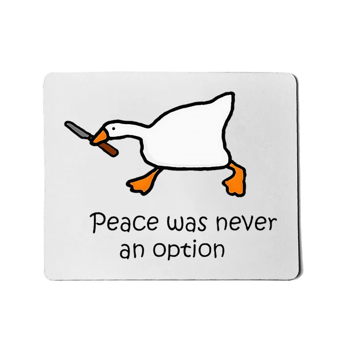 Murder Duck Untitled Duck Game Duck With Knife Meme Mousepad