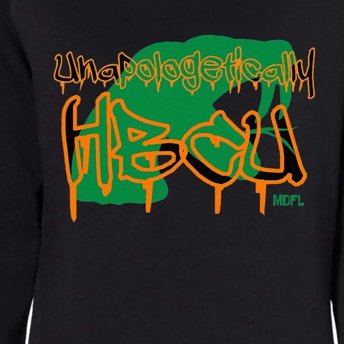 MDFL Designs Unapologetically HBCU FAMU Womens California Wash Sweatshirt