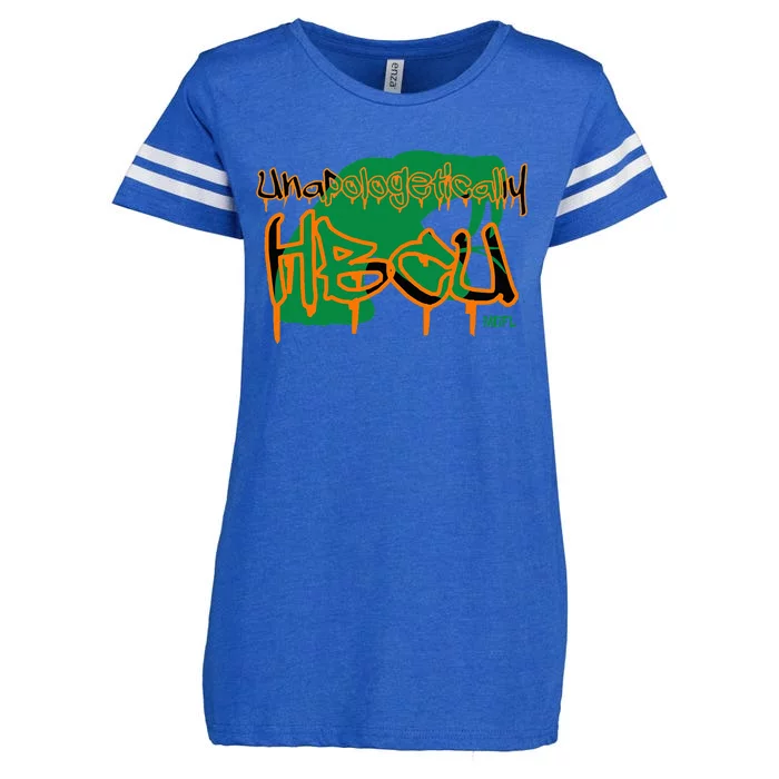 MDFL Designs Unapologetically HBCU FAMU Enza Ladies Jersey Football T-Shirt