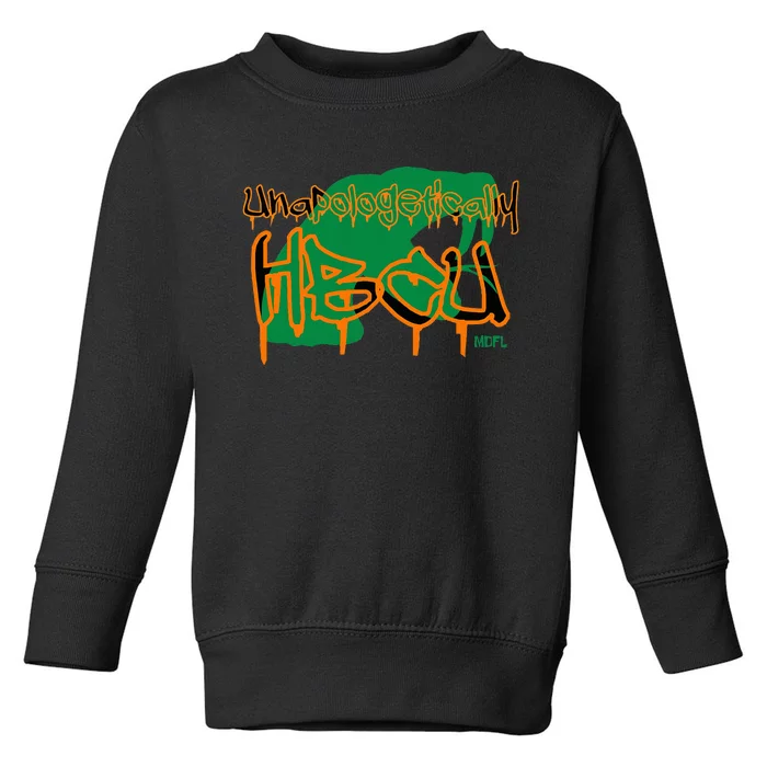 Mdfl Designs Unapologetically Hbcu Famu Toddler Sweatshirt