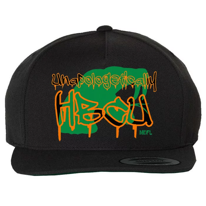 Mdfl Designs Unapologetically Hbcu Famu Wool Snapback Cap