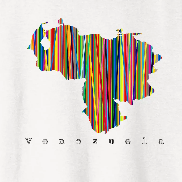 Mapa De Venezuela Multicolor Franela Women's Crop Top Tee