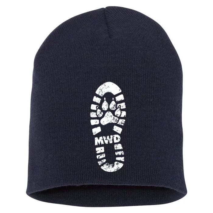 Military Dog Veterans Day Short Acrylic Beanie