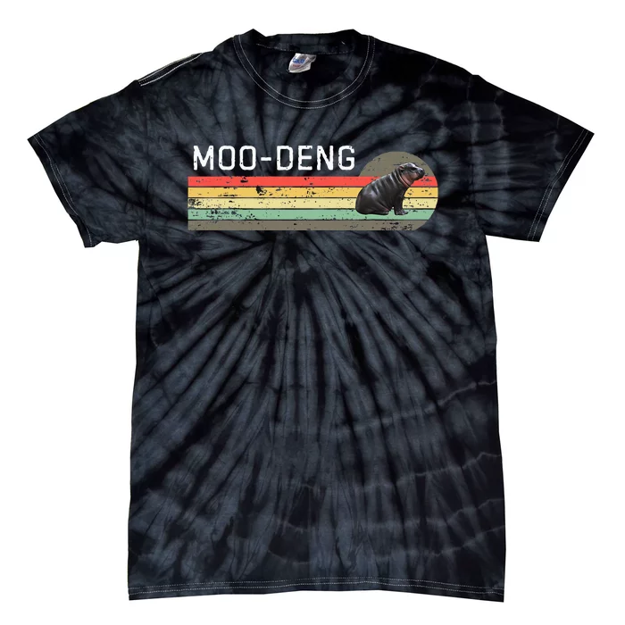 Moo Deng Vintage Tie-Dye T-Shirt