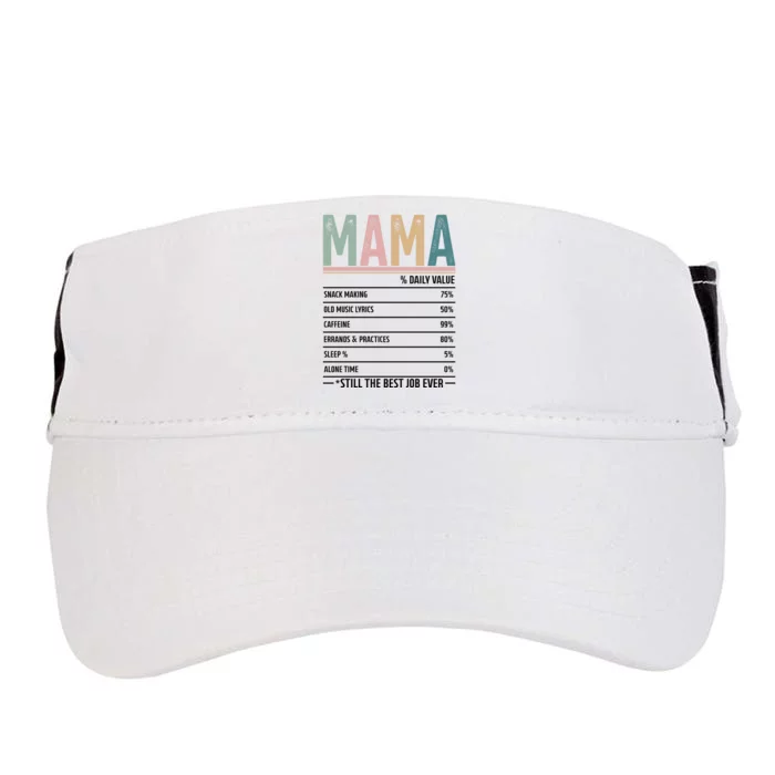 Mama Daily Value MotherS Day 2024 Still The Best Job Ever Adult Drive Performance Visor