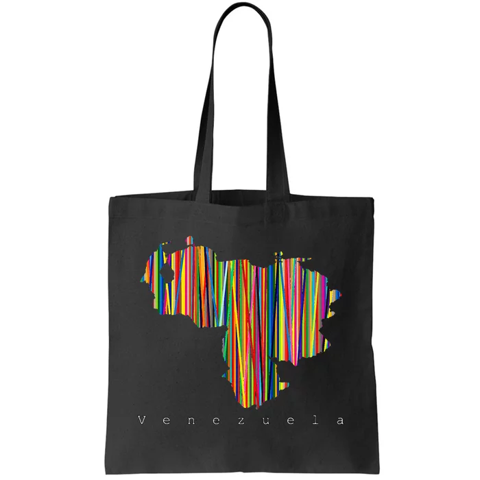 Mapa De Venezuela Multicolor Franela Tote Bag