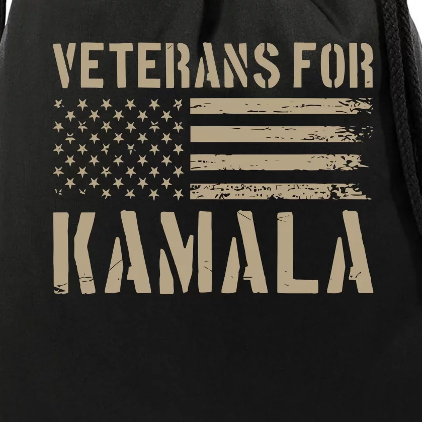 Moe Davis Veterans For Kamala Harris 2024 Drawstring Bag