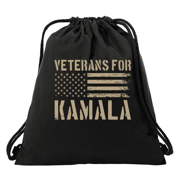 Moe Davis Veterans For Kamala Harris 2024 Drawstring Bag