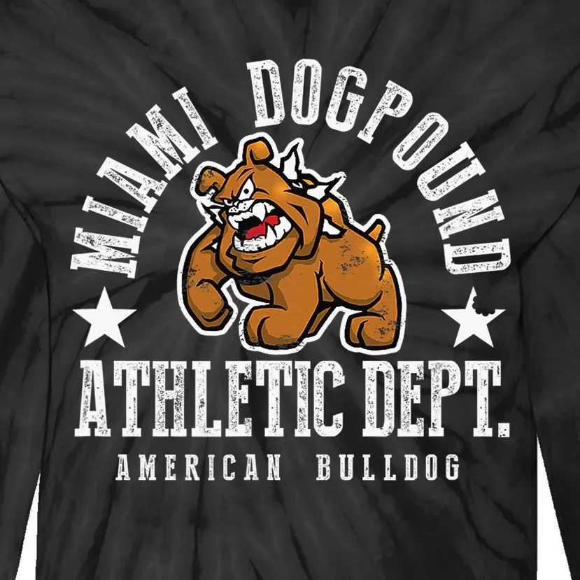 MIAMI Dogpound Workout Excercise Lover Dog Owner Tie-Dye Long Sleeve Shirt