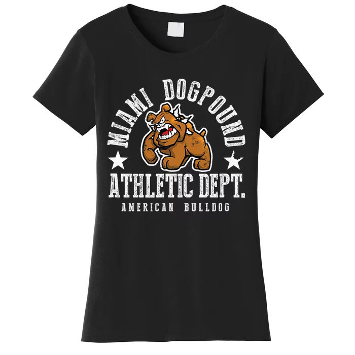 MIAMI Dogpound Workout Excercise Lover Dog Owner Women's T-Shirt