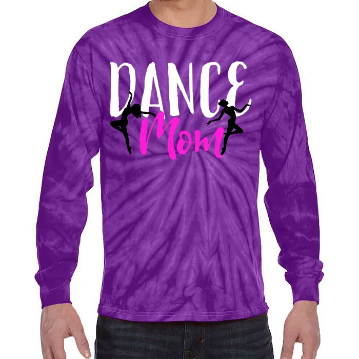 MotherS Day With Cute Dance Mom Tie-Dye Long Sleeve Shirt