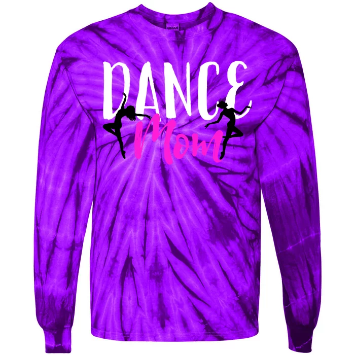 MotherS Day With Cute Dance Mom Tie-Dye Long Sleeve Shirt