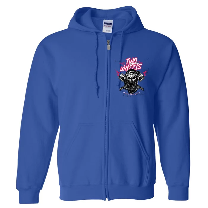 Motorcycle Driver Workshop Mechanic Skull Gift Full Zip Hoodie