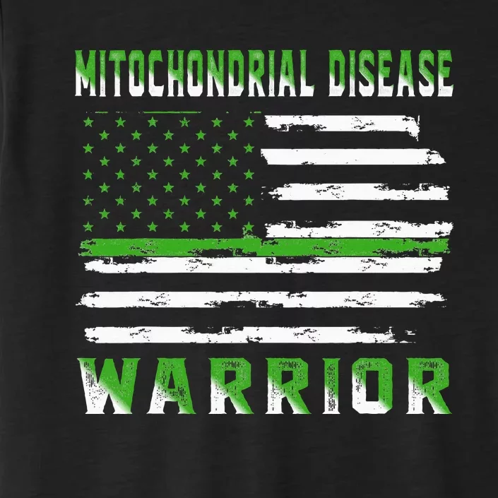 Mitochondrial Disease Warrior USA Flag United States Flag ChromaSoft Performance T-Shirt