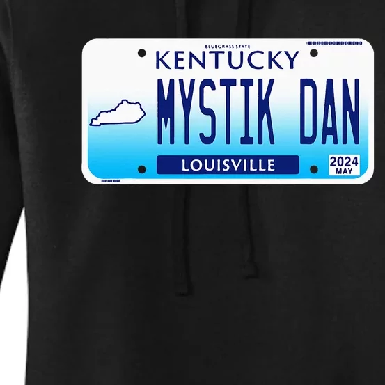 Mystik Dan Winner 2024 Betting License Plate Horse Racing Women's Pullover Hoodie