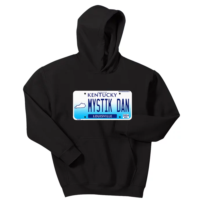 Mystik Dan Winner 2024 Betting License Plate Horse Racing Kids Hoodie