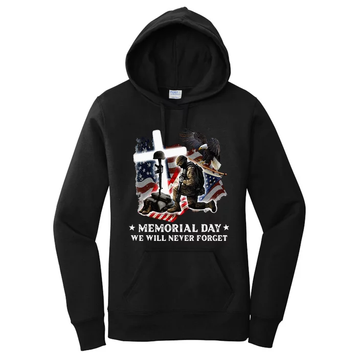 Memorial Day We Will Never Forget Veteran Day For Men Women's Pullover Hoodie