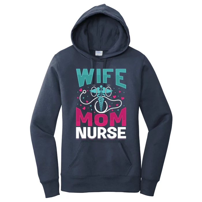 Mothers Day Wife Mom Nurse Rn Lpn For Nurses Great Gift Women's Pullover Hoodie