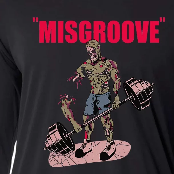 Misgroove Deadlift Weightlifting Bodybuilding Gym Fitness Cooling Performance Long Sleeve Crew