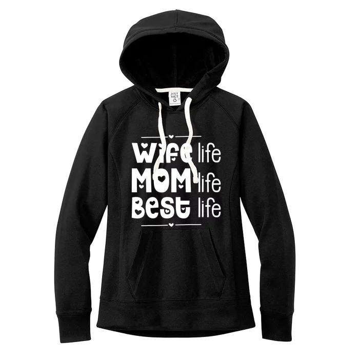 Mother's Day Wife Mom Life Boss Unique Gift Women's Fleece Hoodie