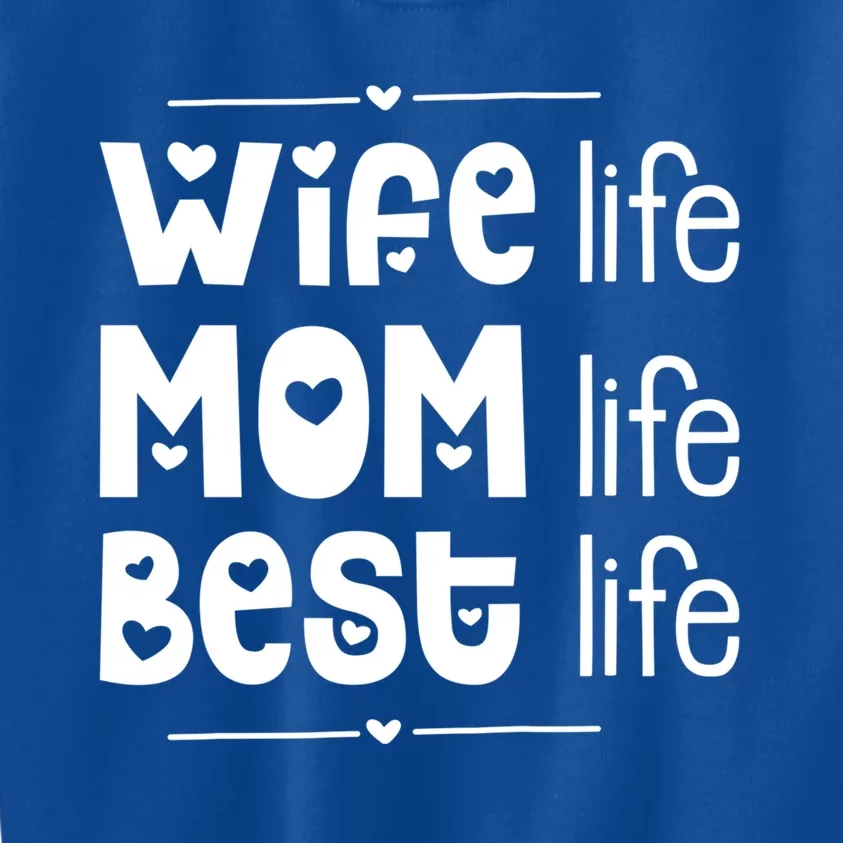 Mother's Day Wife Mom Life Boss Unique Gift Kids Sweatshirt