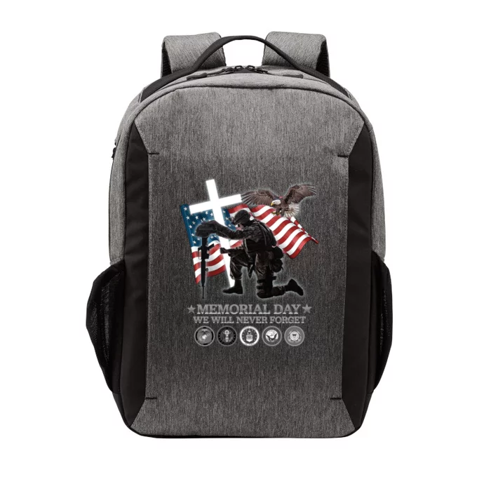 Memorial Day We Will Never Forget Vector Backpack