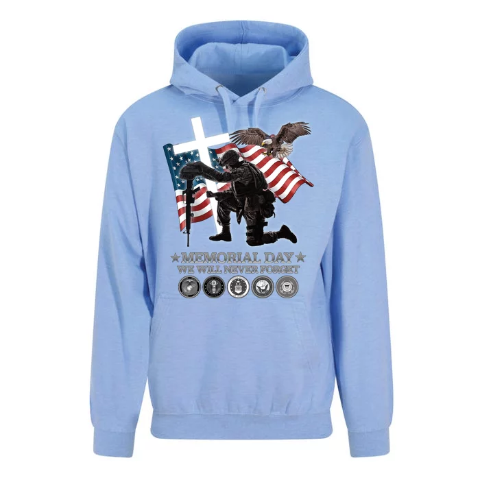 Memorial Day We Will Never Forget Unisex Surf Hoodie