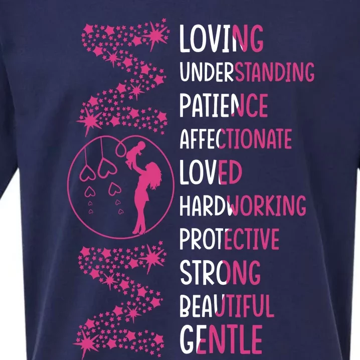 MotherS Day Word Cloud Tribute Sueded Cloud Jersey T-Shirt