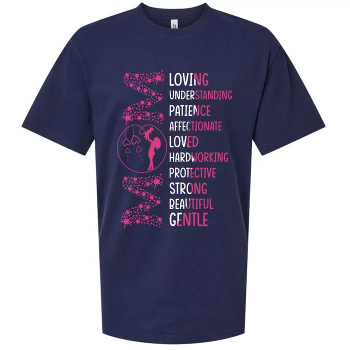 MotherS Day Word Cloud Tribute Sueded Cloud Jersey T-Shirt