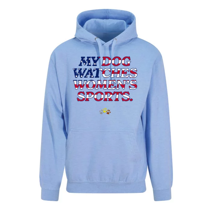 My Dog Watches Women.S Sports Usa Patriotic Stars & Stripes Premium Unisex Surf Hoodie