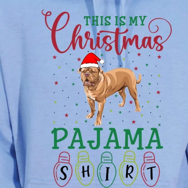 Mastiff Dog Xmas Light Funny This Is My Christmas Pajama Gift Unisex Surf Hoodie