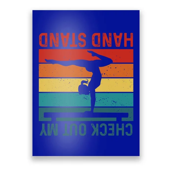 MotherS Day Yoga Lover Check Out My Handstand Funny Gift Poster