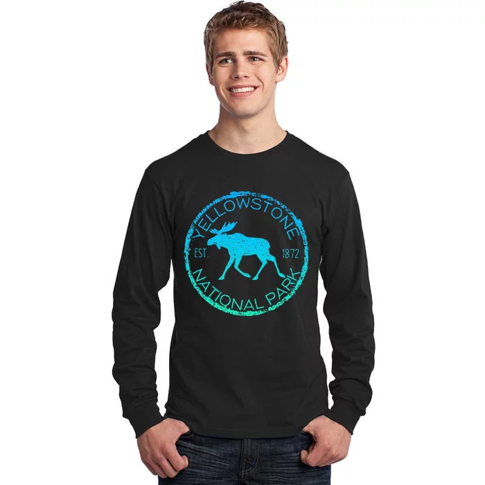 Moose Design Yellowstone National Park Souvenir HikerS Tall Long Sleeve T-Shirt