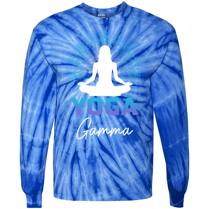 MotherS Day Yoga Lover Yoga Gamma Cute Gift Tie-Dye Long Sleeve Shirt