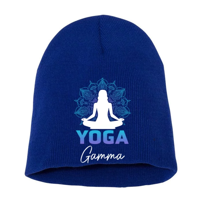 MotherS Day Yoga Lover Yoga Gamma Cute Gift Short Acrylic Beanie