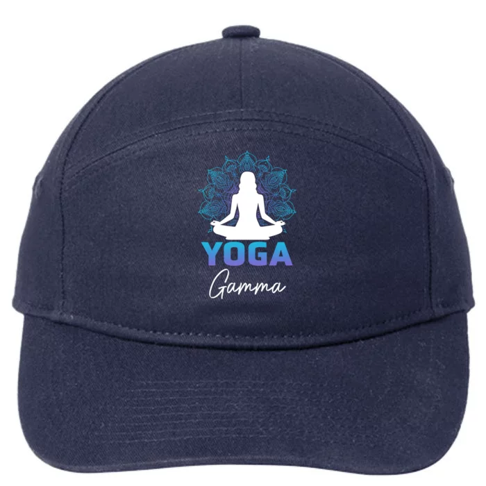 MotherS Day Yoga Lover Yoga Gamma Cute Gift 7-Panel Snapback Hat