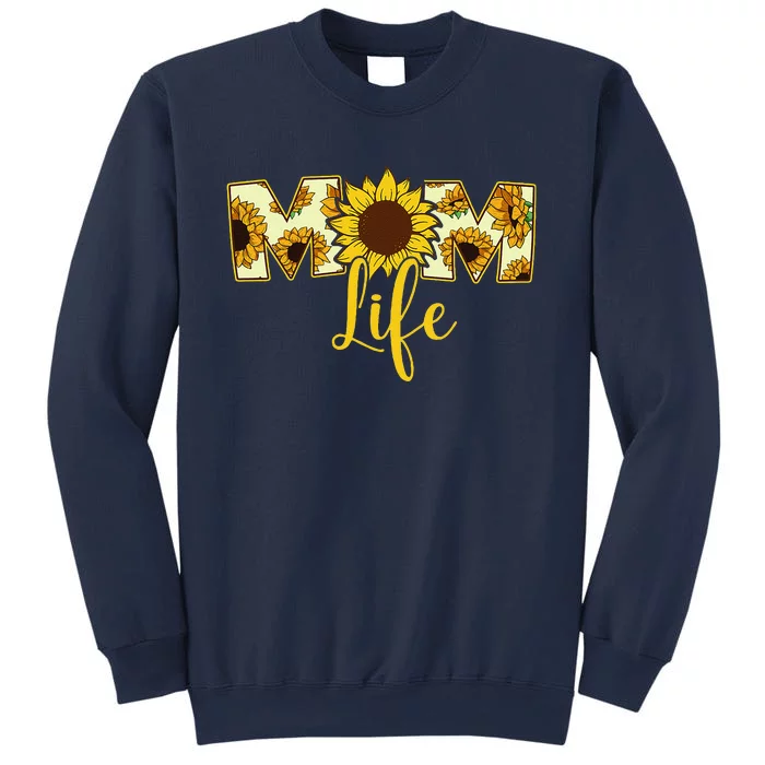 Mothers Day Yellow Sunflower Mom Life Sweatshirt