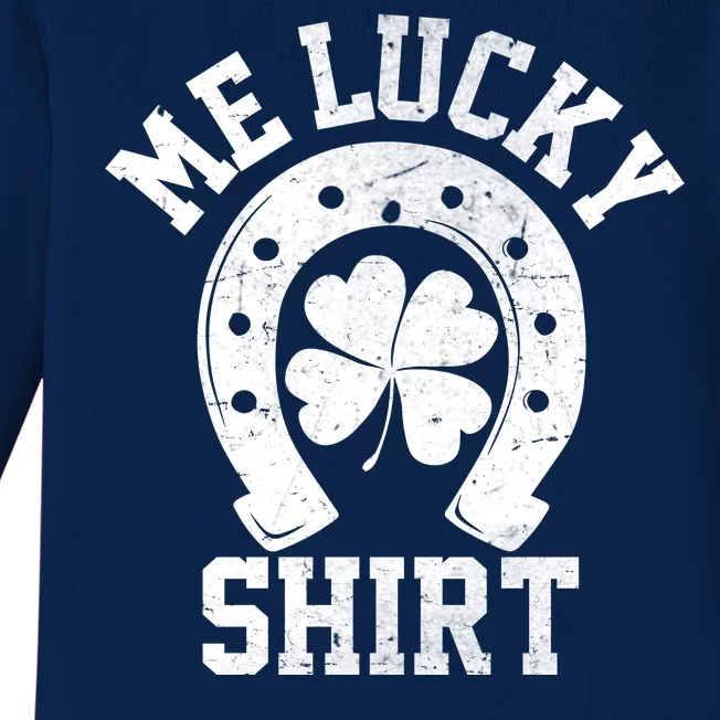 Me Lucky Shirt Horseshoe Baby Long Sleeve Bodysuit