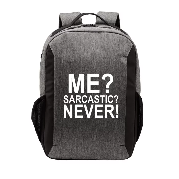 Me Sarcastic Never Funny Vector Backpack