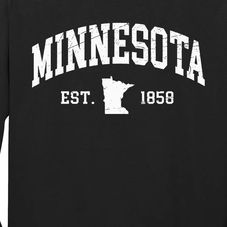 Minnesota Est. 1858 Tall Long Sleeve T-Shirt