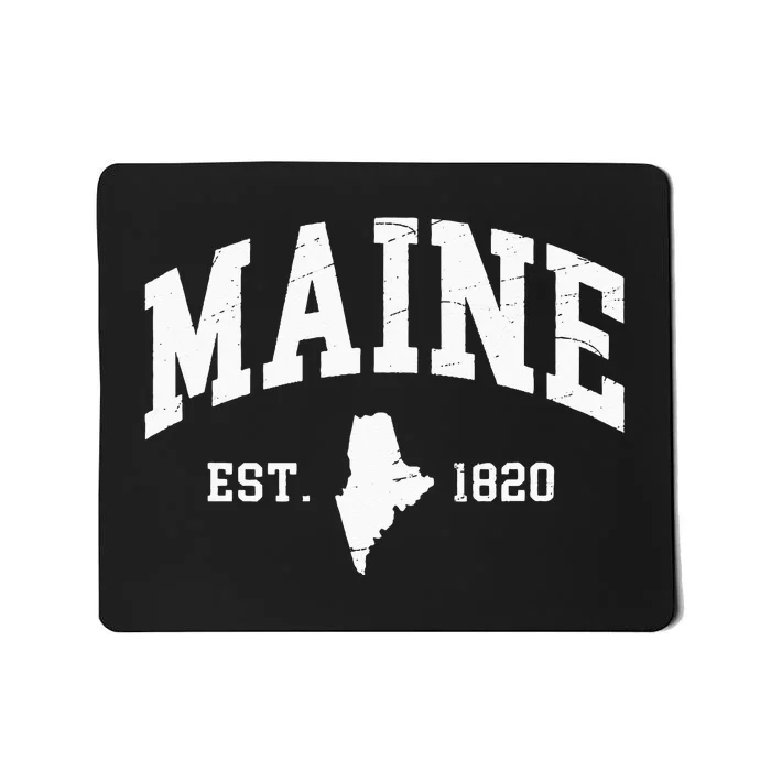 Maine Est 1820 Distressed Worn Design Classic Mousepad