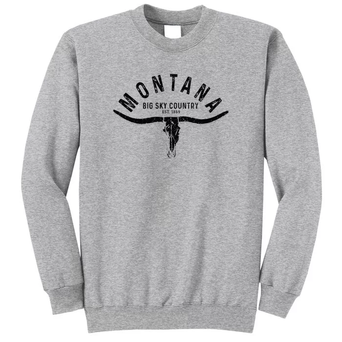 Montana Est. 1889 Vintage Gift Tall Sweatshirt